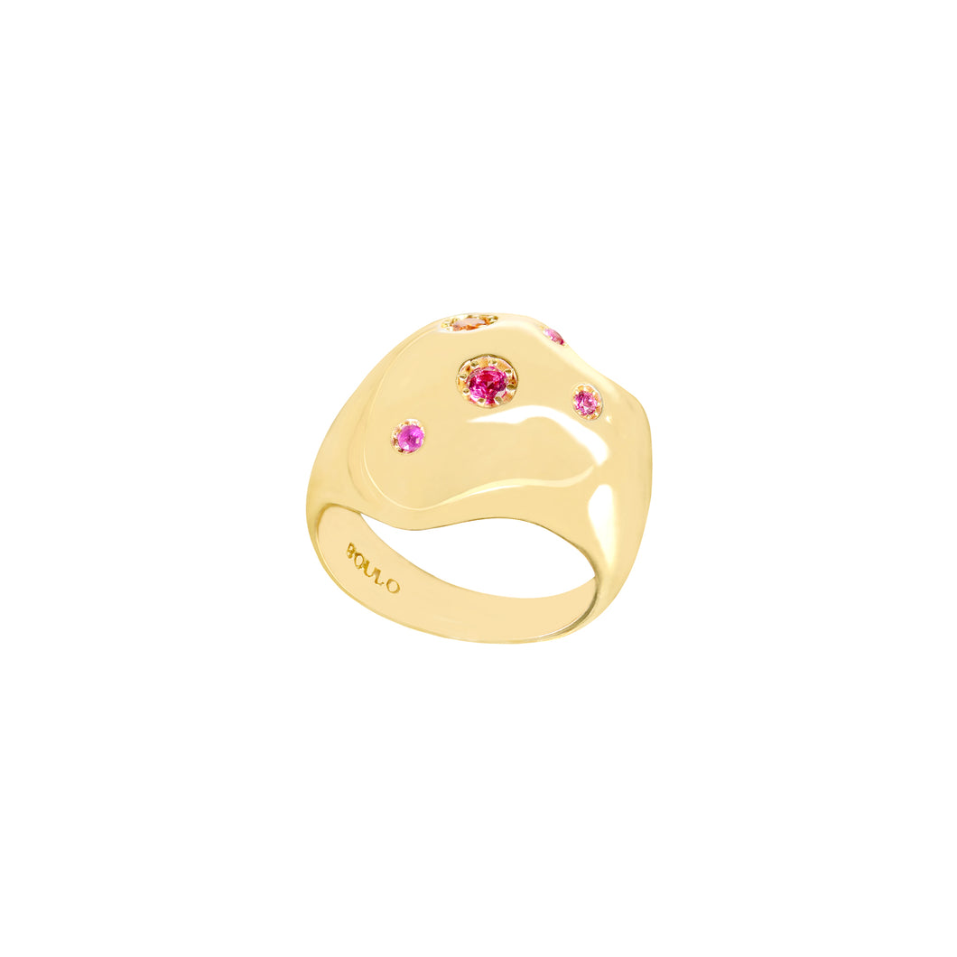 SHAPELESS RING IN PINK
