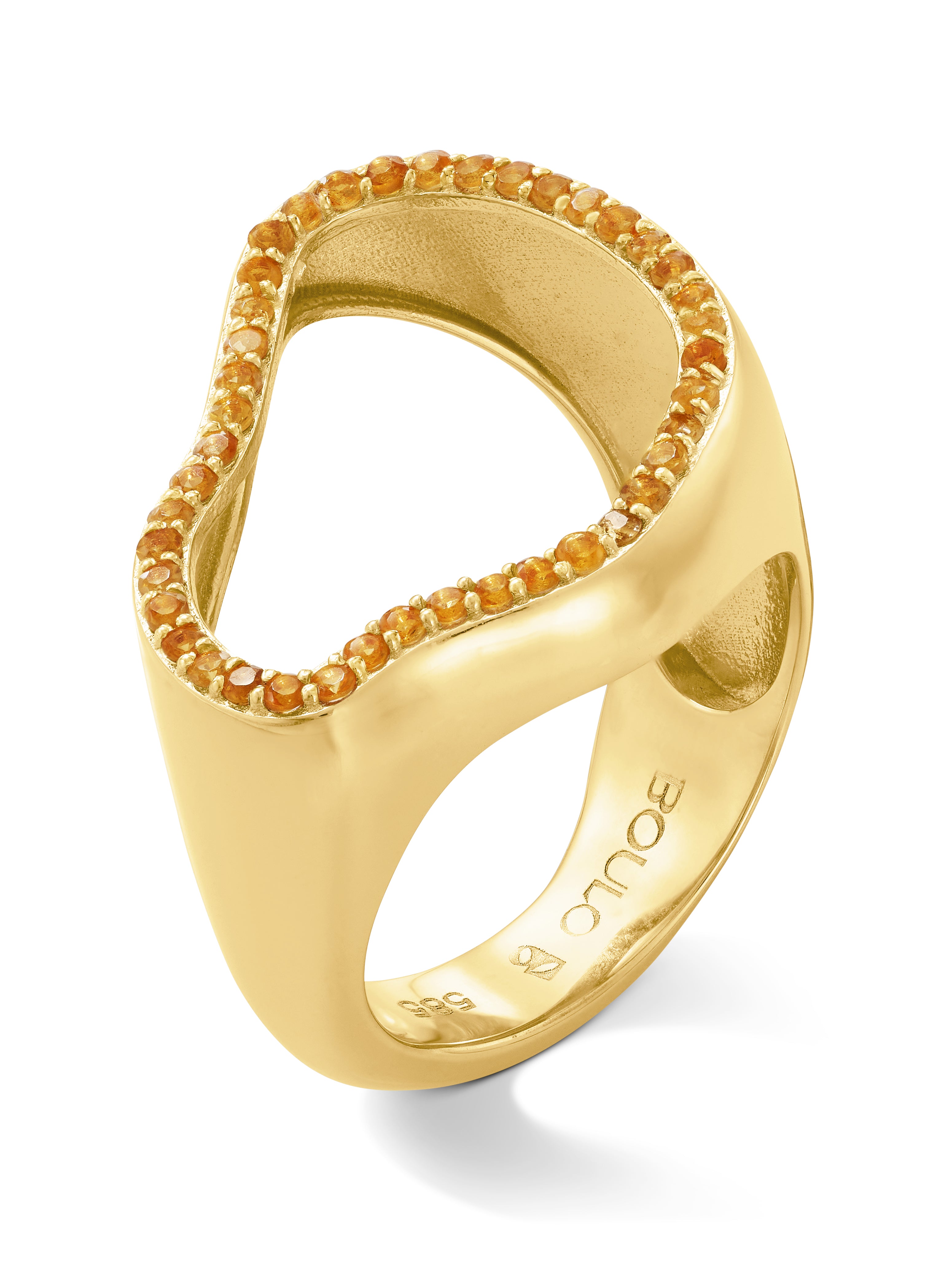 Orbit ring citrine